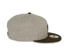 Load image into Gallery viewer, San Diego Padres New Era MLB 9FIFTY 950 Snapback Cap Hat Heather Gray Crown Brown Visor Friar Logo