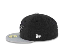 Load image into Gallery viewer, Los Angeles Kings New Era NHL 59FIFTY 5950 Fitted Cap Hat Heather Black/Gray Crown Gray Visor Team Color Logo