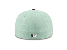 Load image into Gallery viewer, San Diego Padres New Era MLB 59FIFTY 5950 Fitted Cap Hat Heather Gray Crown Maroon Visor Maroon Logo