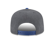 Load image into Gallery viewer, New York Mets New Era MLB 9FIFTY 950 Snapback Cap Hat Heather Dark Gray Crown Royal Blue Visor Royal Blue/Orange Logo