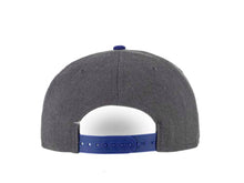 Load image into Gallery viewer, Texas Rangers New Era 9FIFTY 950 Snapback Cap Hat Heather Dark Gray Crown Royal Blue Visor Team Color Red/White Logo