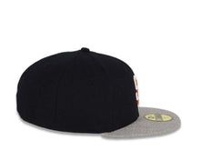 Load image into Gallery viewer, San Diego Padres New Era MLB 59FIFTY 5950 Fitted Cap Hat Navy Crown Heather Gray Visor White/Orange Logo