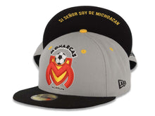 Load image into Gallery viewer, Morelia Monarcas New Era 59FIFTY 5950 Fitted Cap Hat Gray Crown Black Visor Team Color Logo