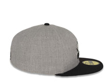 Load image into Gallery viewer, San Diego Gulls New Era 59FIFTY 5950 Fitted Cap Hat Heather Gray Crown Black Visor Black/White Logo
