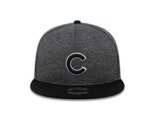 Load image into Gallery viewer, Chicago Cubs New Era MLB 9FIFTY 950 Snapback Cap Hat Shadow Tech Dark Gray Crown Black Visor Black/White Logo