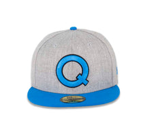Load image into Gallery viewer, Queretaro New Era 59FIFTY 5950 Fitted Cap Hat Gray Crown Blue Visor Blue/Black "Q" Logo