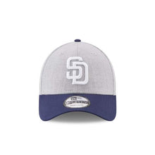 Load image into Gallery viewer, San Diego Padres New Era MLB 9FORTY 940 Adjustable Cap Hat Heather Gray Crown Navy Visor White Logo