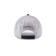 Load image into Gallery viewer, San Diego Padres New Era MLB 9FORTY 940 Adjustable Cap Hat Heather Gray Crown Navy Visor White Logo