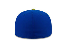 Load image into Gallery viewer, Charros de Jalisco New Era 59FIFTY 5950 Fitted Cap Hat Royal Blue Crown Yellow Visor Team Color Logo