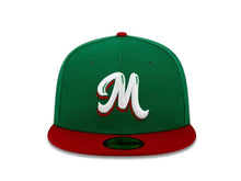 Load image into Gallery viewer, Mexico Carribean Serie New Era WBC 59FIFTY 5950 Fitted Cap Hat Green Crown Red Visor White/Red Logo