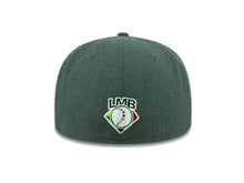 Load image into Gallery viewer, Tijuana Toros New Era LMB 59FIFTY 5950 Fitted Cap Hat Heather Dark Gray Crown Black Visor Black "TIJUANA" Logo