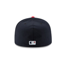 Load image into Gallery viewer, (Youth) Atlanta Braves New Era MLB 59FIFTY 5950 Fitted Cap Hat Navy Crown Red Visor Team Color Retro Axe Logo