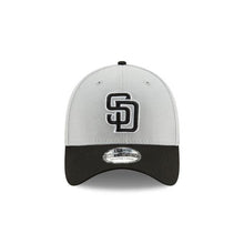 Load image into Gallery viewer, San Diego Padres New Era MLB 39THIRTY 3930 Flexfit Cap Hat Gray Crown Black Visor Black/White Logo