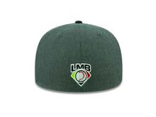 Load image into Gallery viewer, Tijuana Toros New Era LMB 59FIFTY 5950 Fitted Cap Hat Heather Dark Gray Crown Black Visor Black Logo