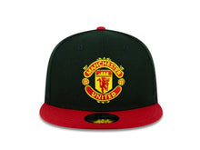 Load image into Gallery viewer, Manchester United New Era Soccer 9FIFTY 950 Snapback Cap Hat Black Crown Red Visor Team Color Logo