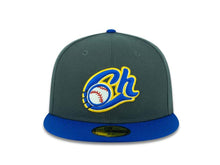 Load image into Gallery viewer, Charros de Jalisco New Era 59FIFTY 5950 Fitted Cap Hat Dark Gray Crown Royal Blue Visor Team Color Logo