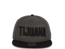 Load image into Gallery viewer, Tijuana Toros New Era Mexican Pacific League 9Fifty 950 Original Fit Snapback Cap Hat Heather Graphite Crown Black Visor Black "TIJUANA" Text Logo
