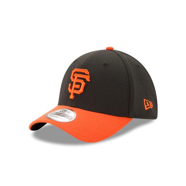 San Francisco Giants New Era Stretch Fit Baseball Hat Size L/XL Black Orange