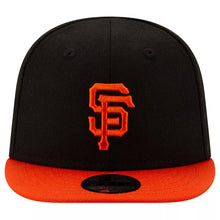 Load image into Gallery viewer, (Infant) San Francisco Giants New Era MLB 9FIFTY 950 Snapback Cap Hat Black Crown Orange Visor Orange Logo (My 1st First)