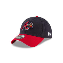 Load image into Gallery viewer, Atlanta Braves New Era MLB 9TWENTY 920 Adjustable Cap Hat Navy Blue Crown Red Visor Team Color Axe Logo