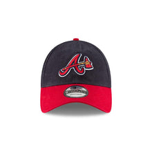Load image into Gallery viewer, Atlanta Braves New Era MLB 9TWENTY 920 Adjustable Cap Hat Navy Blue Crown Red Visor Team Color Axe Logo