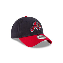 Load image into Gallery viewer, Atlanta Braves New Era MLB 9TWENTY 920 Adjustable Cap Hat Navy Blue Crown Red Visor Team Color Axe Logo