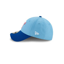 Load image into Gallery viewer, Texas Rangers New Era MLB 9FORTY 940 Adjustable Cap Hat Sky Blue Crown Royal Blue Visor White/Red Logo