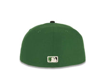 Load image into Gallery viewer, San Diego Padres New Era MLB 59FIFTY 5950 Fitted Cap Hat Green Crown Black Visor White/Black Logo