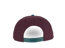 Load image into Gallery viewer, Mighty Ducks '47 NHL Snapback Cap Hat Maroon Crown Teal Visor Retro Logo