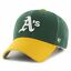 Load image into Gallery viewer, Oakland A's Athletics '47 Brand MLB MVP Adjustable Cap Hat Green Crown Yellow Visor Team Color Logo 1989 World Series Side Patch