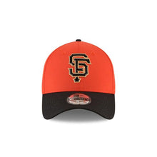 Load image into Gallery viewer, San Francisco Giants New Era MLB 39THIRTY 3930 Flexfit Cap Hat Orange Crown Black Visor Black/Gold Logo