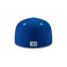 Load image into Gallery viewer, Hillsboro Sonadores Copa de la Diversion New Era 59FIFTY 5950 Fitted Cap Hat Royal Blue Crown Blue Tint Visor Blue Tint/Yellow Logo