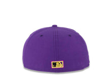 Load image into Gallery viewer, San Diego Padres New Era MLB 59FIFTY 5950 Fitted Cap Hat Dark Purple Crown Black Visor Dark Purple/Metallic Gold/Black “Swinging Friar” Logo 1978 All-Star Game Side Patch Plum UV