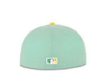 Load image into Gallery viewer, San Diego Padres New Era MLB 59FIFTY 5950 Fitted Cap Hat Blue Tint Crown Yellow Visor White/Yellow Logo Two-Tone (Color Pack)