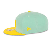 Load image into Gallery viewer, San Diego Padres New Era MLB 59FIFTY 5950 Fitted Cap Hat Blue Tint Crown Yellow Visor White/Yellow Logo Two-Tone (Color Pack)