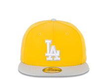Load image into Gallery viewer, Los Angeles Dodgers New Era MLB 9FIFTY 950 Snapback Cap Hat Yellow Crown Medium Silver (Light Gray) Visor White/ Medium Silver (Light Gray) Logo Two-Tone (Color Pack)
