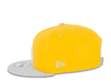 Load image into Gallery viewer, Los Angeles Dodgers New Era MLB 9FIFTY 950 Snapback Cap Hat Yellow Crown Medium Silver (Light Gray) Visor White/ Medium Silver (Light Gray) Logo Two-Tone (Color Pack)
