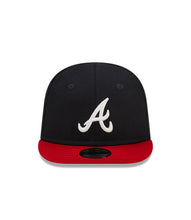Load image into Gallery viewer, (Infant) Atlanta Braves New Era MLB 9FIFTY 950 Adjustable Cap Hat Navy Crown Red Visor White Logo Two-Tone (My 1st First)