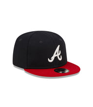 Load image into Gallery viewer, (Infant) Atlanta Braves New Era MLB 9FIFTY 950 Adjustable Cap Hat Navy Crown Red Visor White Logo Two-Tone (My 1st First)