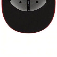 Load image into Gallery viewer, Atlanta Braves New Era MLB 59FIFTY 5950 Fitted Cap Hat Navy Crown Red Visor White/Gold Logo 2021 World Series Champions Side Patch