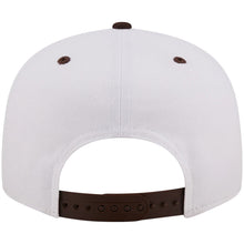Load image into Gallery viewer, San Diego Padres New Era MLB 9FIFTY 950 Snapback Cap Hat White Crown Brown Visor Team Color Retro Tile Logo with Friar Side Patch