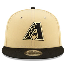 Load image into Gallery viewer, Arizona Diamondbacks New Era MLB 9FIFTY 950 Snapback Cap Hat Perfect Tan White Crown Black Visor Black/Tan Logo (2022 City Connect)
