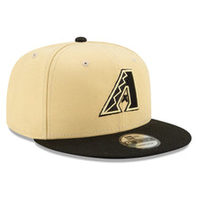 Load image into Gallery viewer, Arizona Diamondbacks New Era MLB 9FIFTY 950 Snapback Cap Hat Perfect Tan White Crown Black Visor Black/Tan Logo (2022 City Connect)
