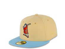 Load image into Gallery viewer, San Diego Padres New Era MLB 59FIFTY 5950 Fitted Cap Hat Vegas Gold Crown Doscientos Blue Visor Orange/Metallic Gold “"Friar"” Cooperstown Retro Logo Orange UV