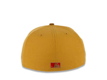 Load image into Gallery viewer, San Diego Padres New Era MLB 59FIFTY 5950 Fitted Cap Hat Panama Tan Crown Toasted Peanut Visor Red/Irish Coffee Logo 40th Anniversary Side Patch Red UV