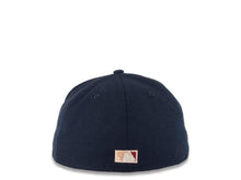 Load image into Gallery viewer, San Diego Padres New Era MLB 59FIFTY 5950 Fitted Cap Hat Navy Crown Cardinal Visor Cardinal/Peach Batting Friar Logo 40th Anniversary Side Patch Peach UV