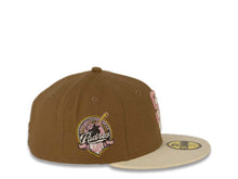Load image into Gallery viewer, San Diego Padres New Era MLB 59FIFTY 5950 Fitted Cap Hat Khaki Crown Chrom White Visor Pink/Chrom Logo 40th Anniversary Side Patch Pink UV