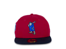 Load image into Gallery viewer, San Diego Padres New Era MLB 59FIFTY 5950 Fitted Cap Hat Red Crown Dark Brown Visor Blue/Brown/Yellow Batting Friar Logo 1992 All-Star Game Side Patch Yellow UV