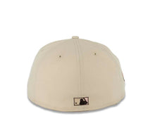 Load image into Gallery viewer, San Diego Padres New Era MLB 59FIFTY 5950 Fitted Cap Hat Stone Crown Dark Brown Visor Orange Swinging Friar Logo 40th Anniversary Side Patch Pink UV