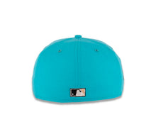 Load image into Gallery viewer, San Diego Padres New Era MLB 59FIFTY 5950 Fitted Cap Hat Blue Crown Black Corduroy Visor Peach/Metallic Copper Swinging Friar Logo 40th Anniversary Side Patch Peach UV